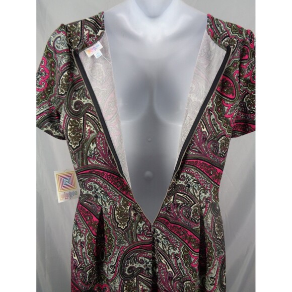 LuLaRoe Paisley Amelia Dress Size 2XL New - Picture 9 of 12
